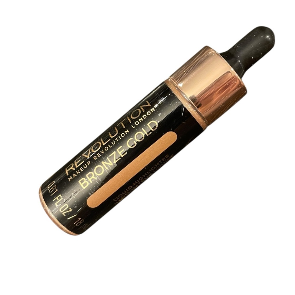 Makeup Revolution London Liquid Highlighter Bronze Gold‎ Vegan Cruelty Free NEW